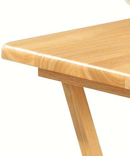 Wooden Folding Snack & Laptop Table – Portable, Multi-Purpose Tray Table for Home & Outdoor Use (Natural Wood Finish, 19.09" x 14.57" x 26")