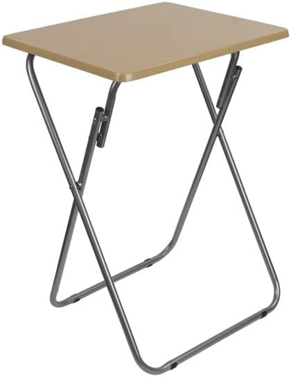 Wooden Folding Snack & Laptop Table – Portable, Multi-Purpose Tray Table for Home & Outdoor Use (Natural Wood Finish, 19.09" x 14.57" x 26")