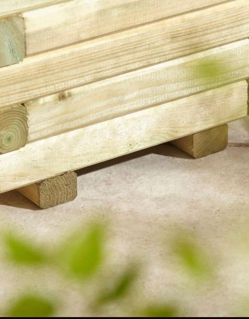 Load image into Gallery viewer, AAMEN Square Wooden Planter Box – Natural Timber Finish, Durable Hardwood for Outdoor Gardens &amp; Patios
