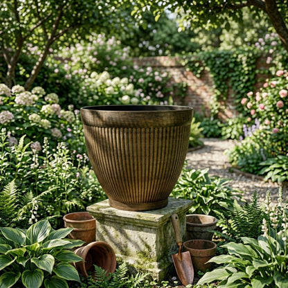 Metal Style Vertical Planter for Herbs and Flowers