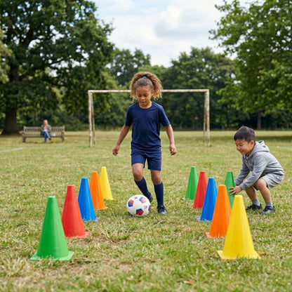 10Pcs Football Training Cones, Plastic Marker Cones