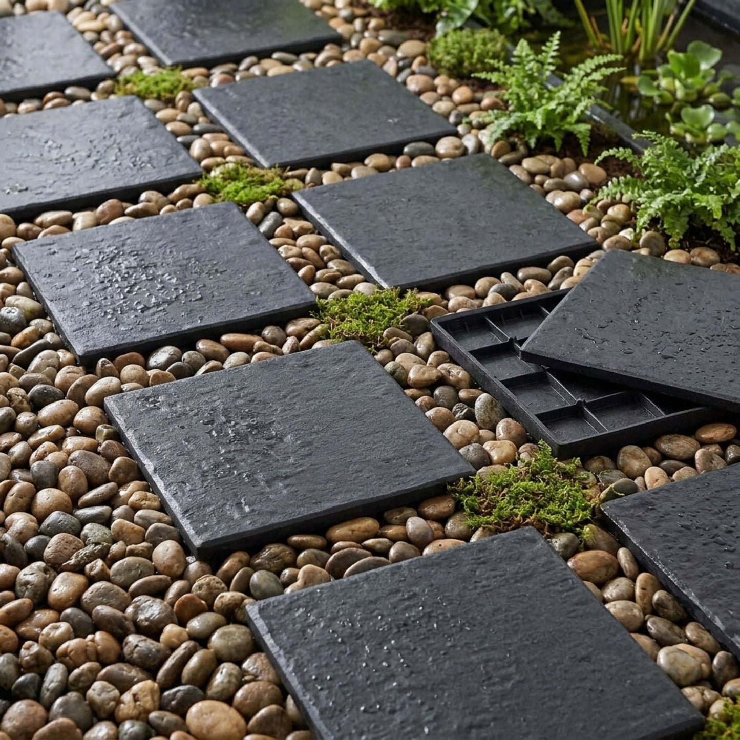 Square Garden Stepping Stone for Patios, Paths and Lawns