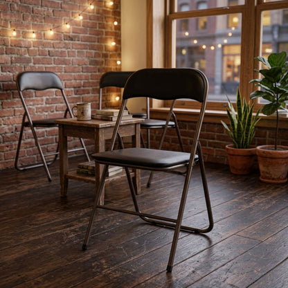 Black Folding Chair for Home & Garden