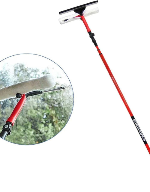 Load image into Gallery viewer, AAMEN 3.5M Telescopic Window Cleaning Kit – Conservatory Glass Cleaner with Squeegee, Brush &amp; Extension Pole
