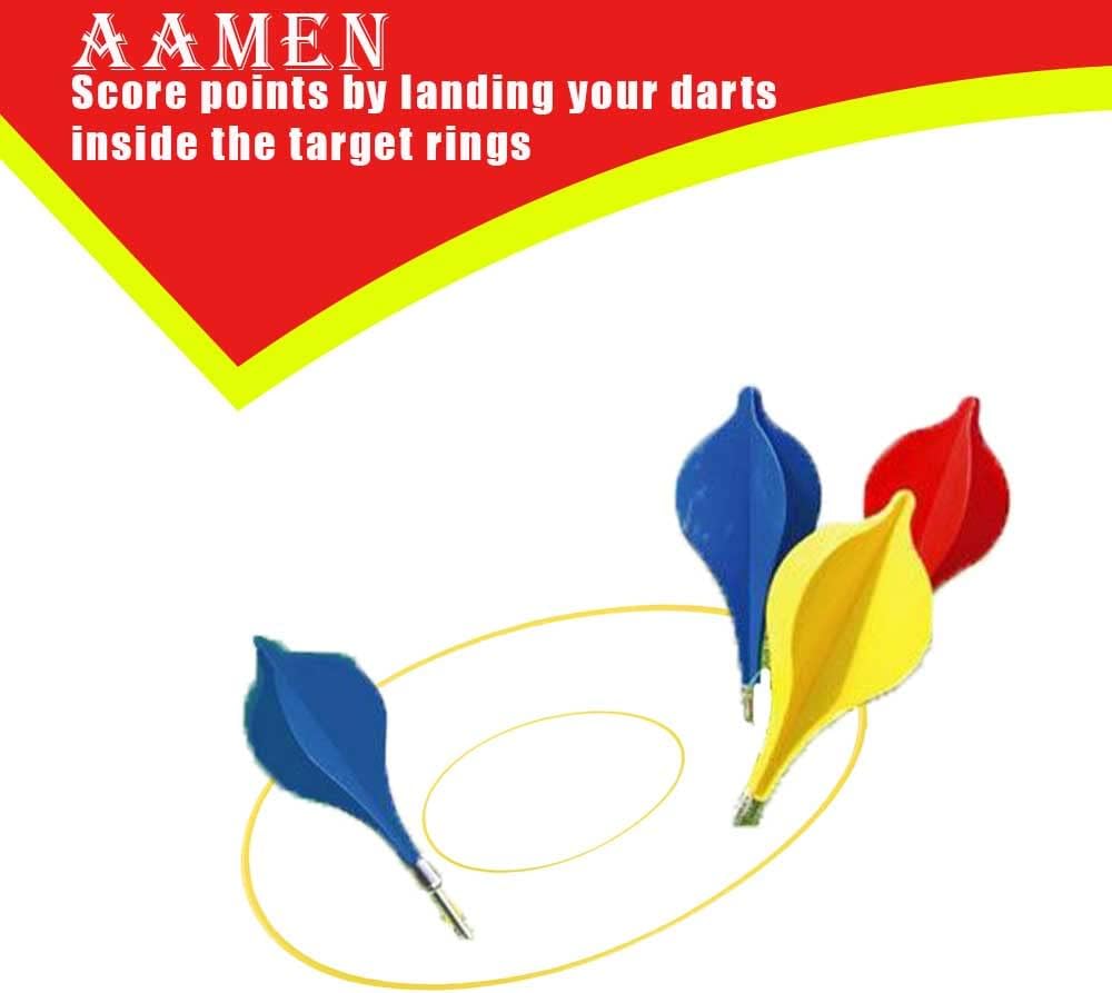 AAMEN Outdoor Garden Darts, Lawn Darts for Kids and Adults, Backyard Party Toy For Families - Multicolor