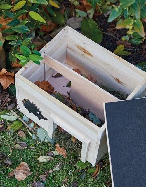 Load image into Gallery viewer, Wooden Hedgehog House Garden, Predator-Proof Wooden House, Garden Shelter, Slopped Roof And Full Wood Floor Winter House, Hedgehog Gifts
