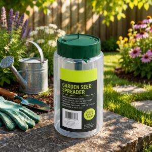 4-Season Garden Seed Spreader, Ideal for Lawn Seed, Feed & Winter Salt