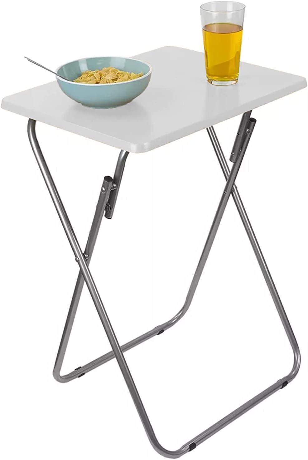 Wooden Folding Snack & Laptop Table – Portable, Multi-Purpose Tray Table for Home & Outdoor Use (Natural Wood Finish, 19.09" x 14.57" x 26")
