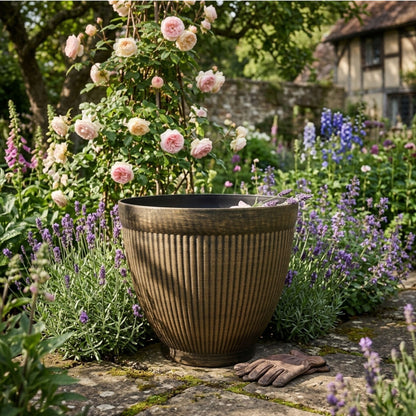 Metal Style Vertical Planter for Herbs and Flowers