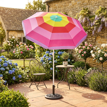 Summer Portable Beach Umbrella with UV Lining