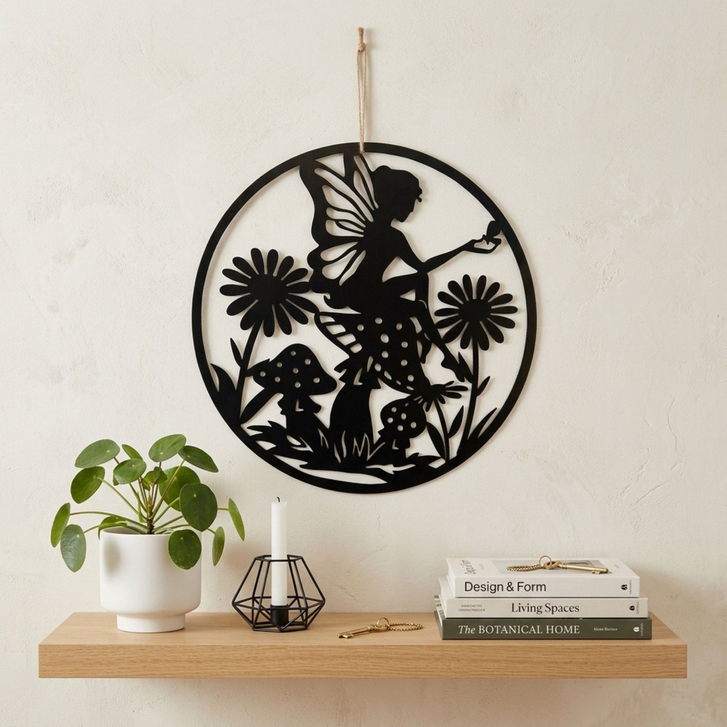 Metal Fairy Wall Art For Garden Metal Wall Sculpture