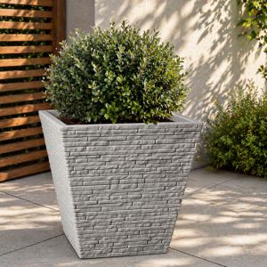 Slate Effect Garden Planter (Small) – Perfect for Herbs & Bedding Plants