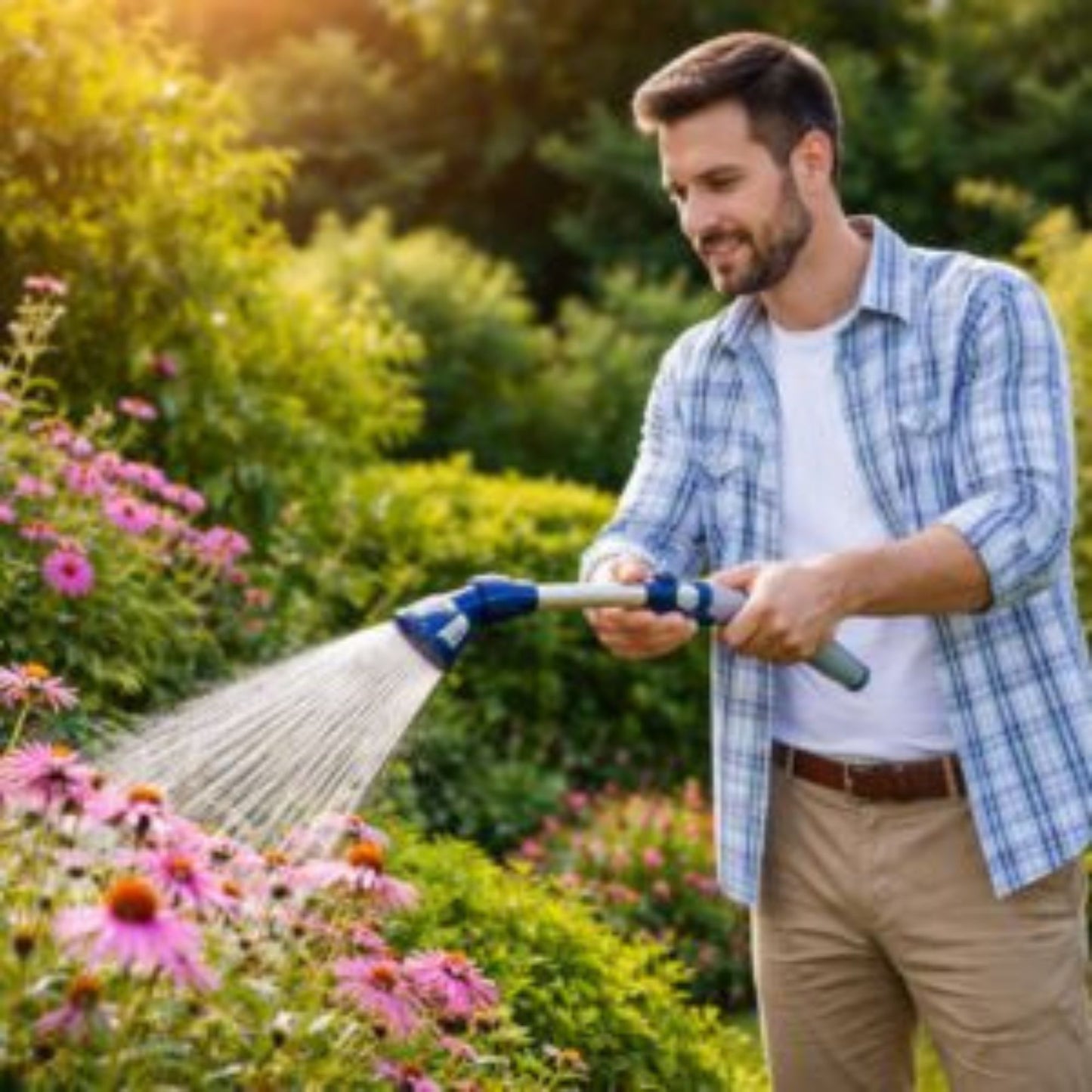 Multi Pattern Watering Lance – 90cm Long Reach Garden Spray Wand