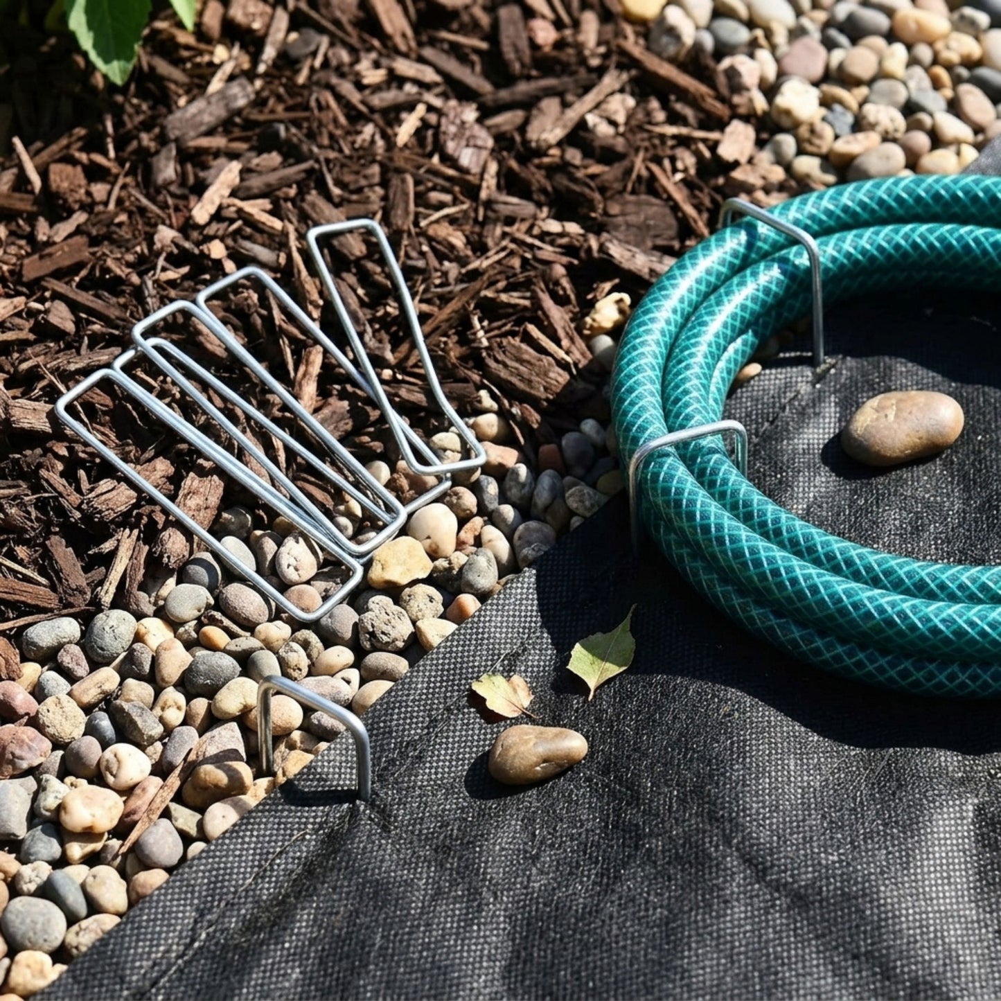 U-Shaped Garden Staples and Ground Hooks - 6 Pack