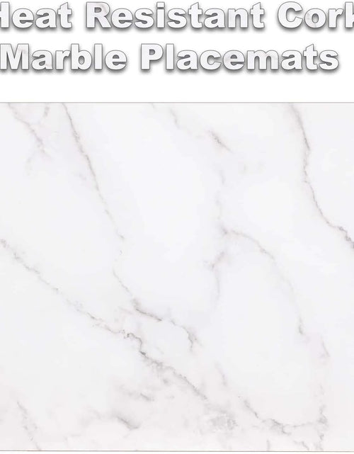 Load image into Gallery viewer, AAMEN 8-Piece Heat Resistant Cork Table Mats – Marble Placemats &amp; Coasters Set
