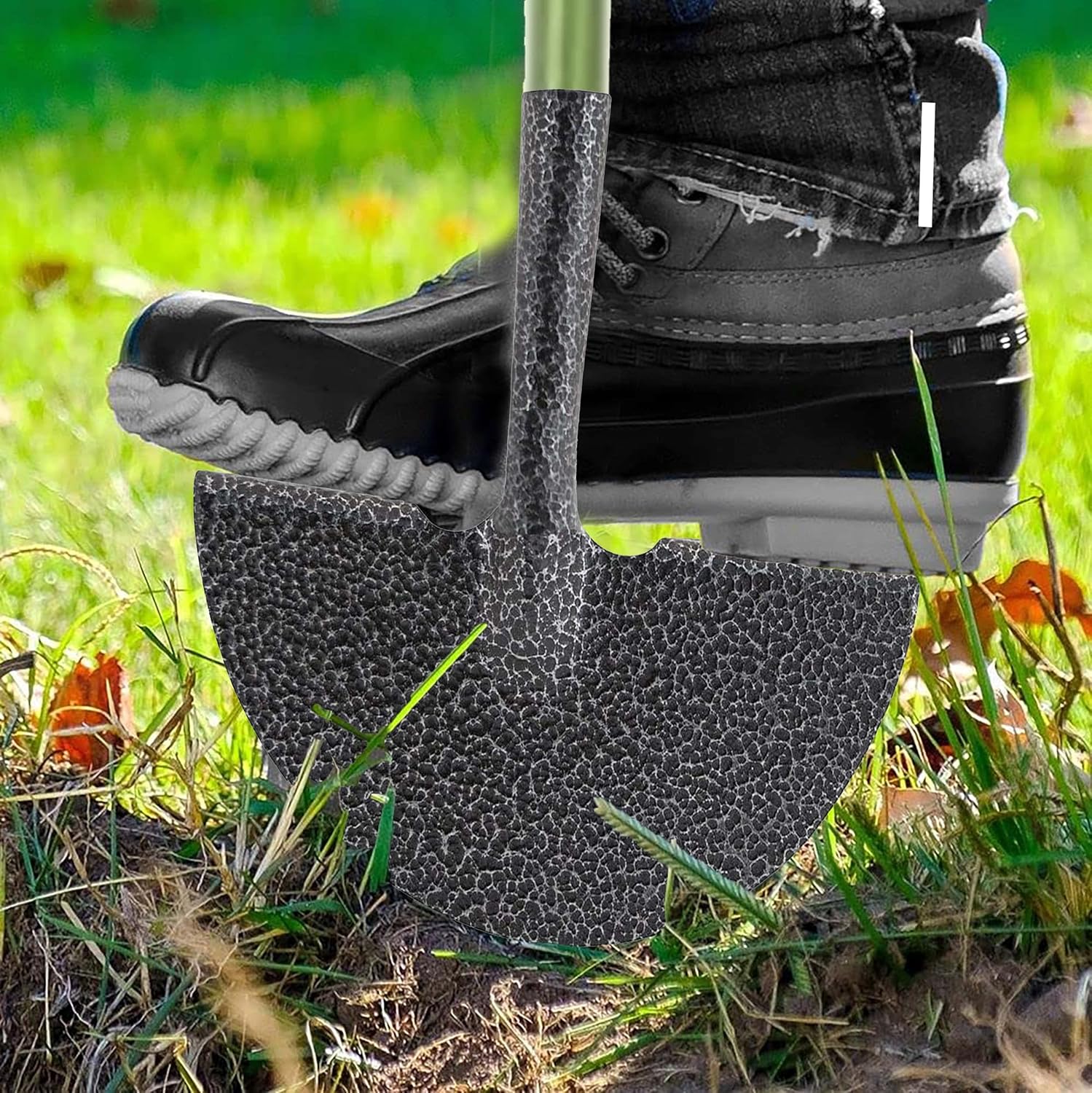 AAMEN Heavy Duty Half-Moon Lawn Edging Tool – Carbon Steel Garden Edger