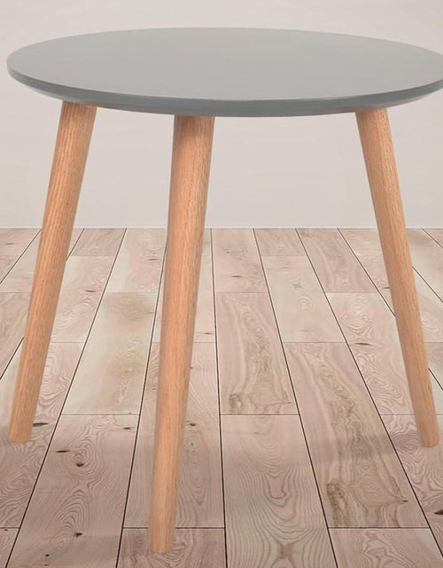 Load image into Gallery viewer, AAMEN Modern Scandinavian Round Coffee Table – 40cm White Top with Bamboo Legs
