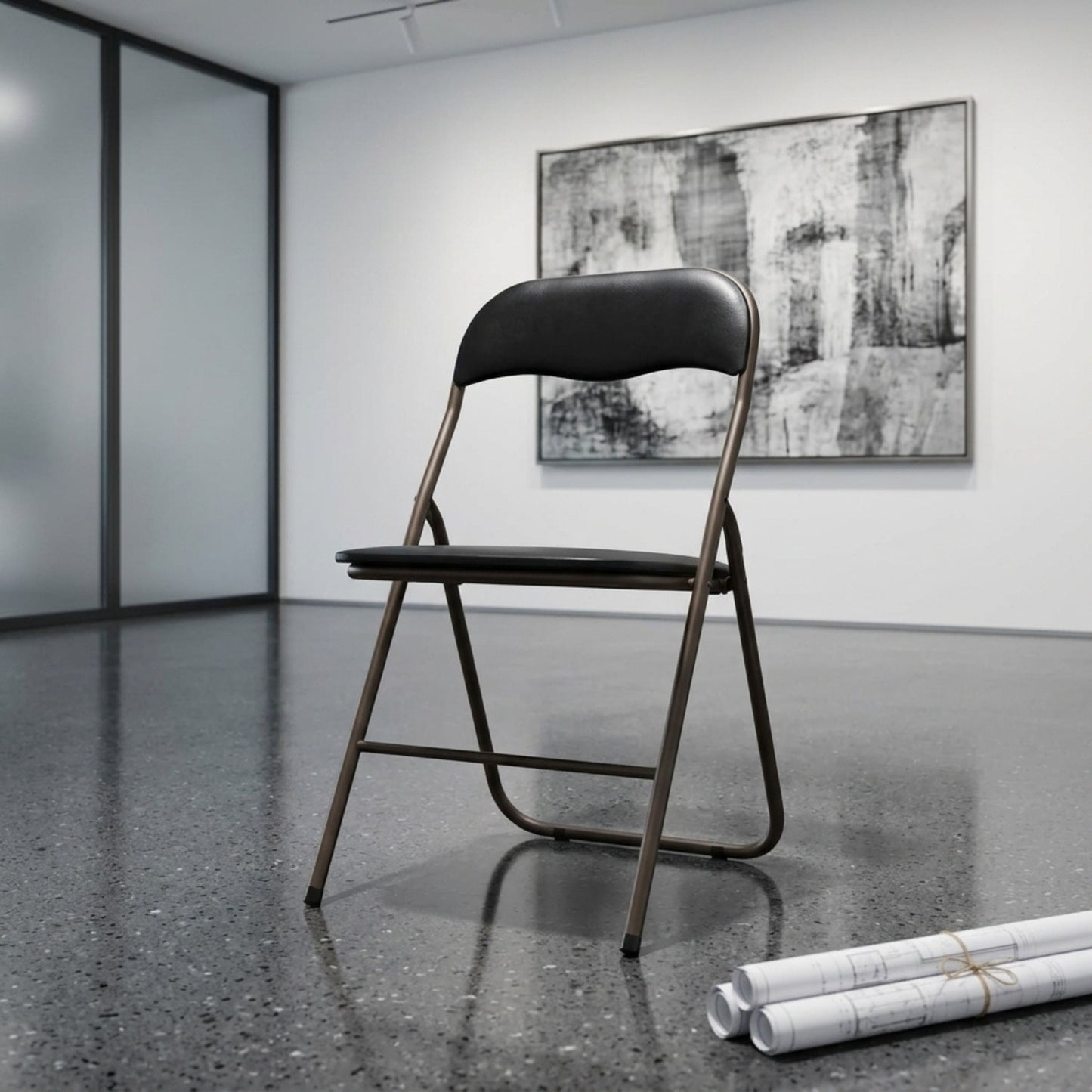 Black Folding Chair for Home & Garden