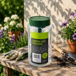 4-Season Garden Seed Spreader, Ideal for Lawn Seed, Feed & Winter Salt