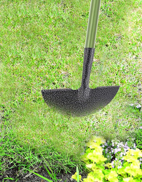 Load image into Gallery viewer, AAMEN Heavy Duty Half-Moon Lawn Edging Tool – Carbon Steel Garden Edger
