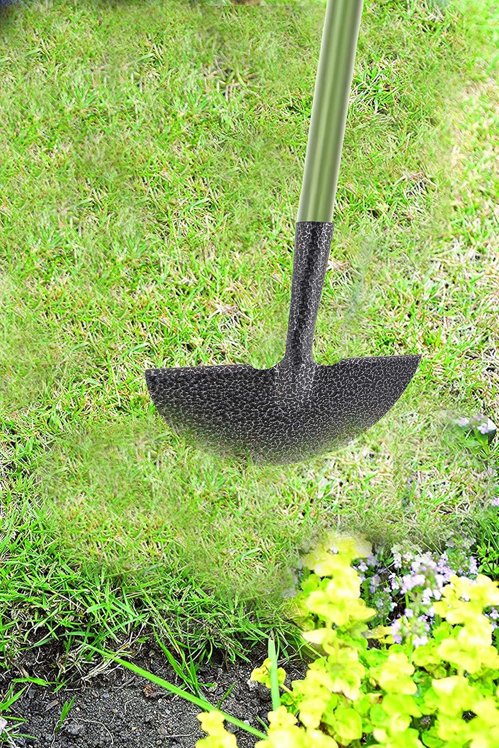 AAMEN Heavy Duty Half-Moon Lawn Edging Tool – Carbon Steel Garden Edger