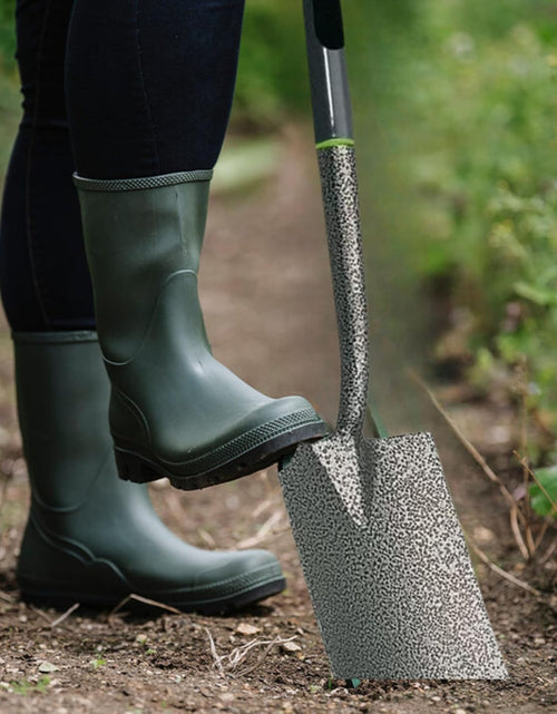 Load image into Gallery viewer, AAMEN Heavy-Duty Garden Spade – Ergonomic Carbon Steel Border Shovel with Plastic D-Handle – Outdoor Digging Tool for Planting, Landscaping &amp; Edging – 92cm Grey Fencing Spade
