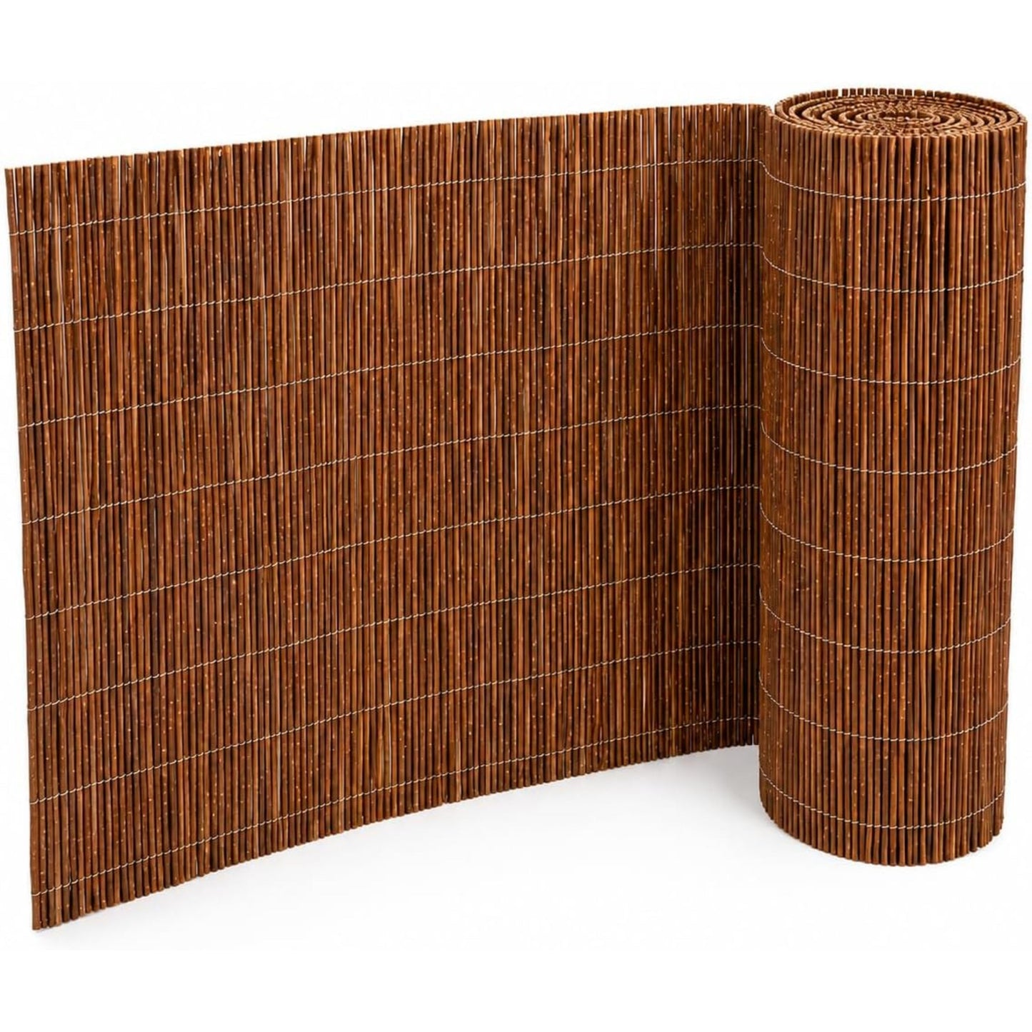 Natural Willow Fence Screening Roll For Garden