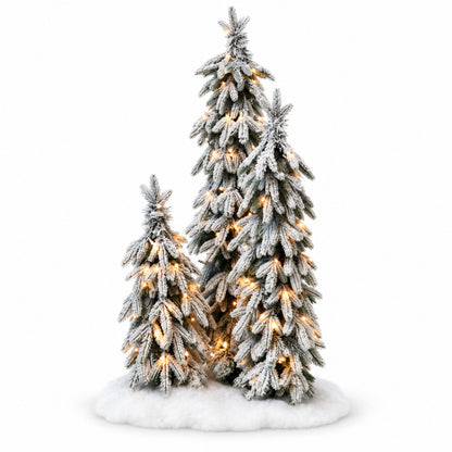 Artificial Snowy Christmas Trees - 4ft, 2.9ft & 1.9ft
