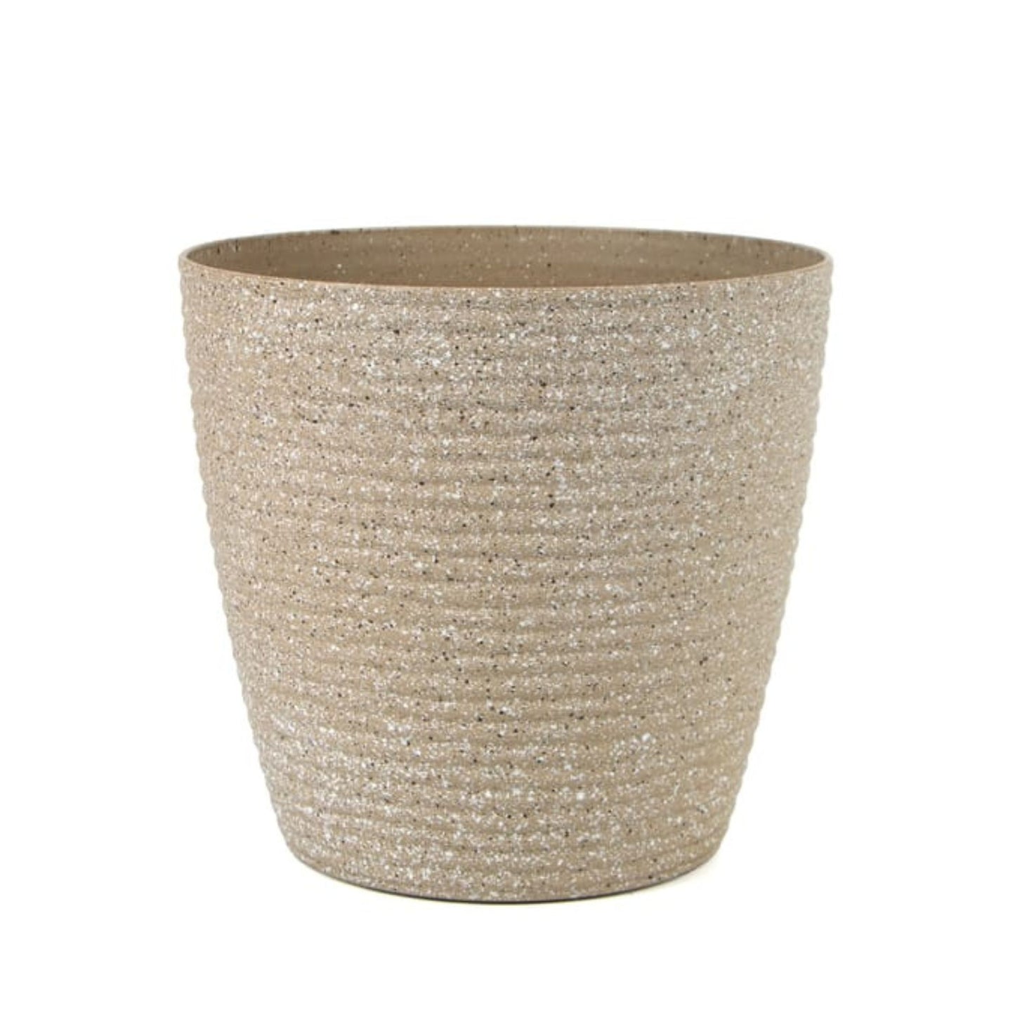 Thread Plastic Planter, Indoor Outdoor Speckled Planter