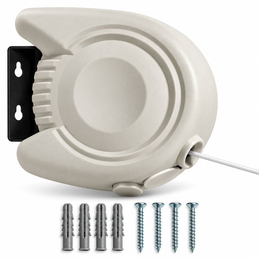 AAMEN 15m Retractable Wall Mounted Washing Line