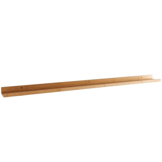 AAMEN Wall Mounted Bamboo Floating Shelf - 120cm