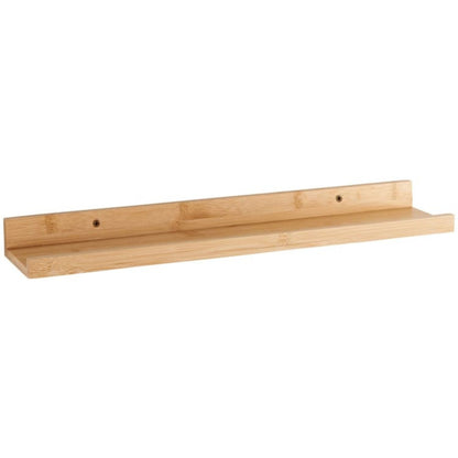 AAMEN Wall Mounted Bamboo Floating Shelf - 48cm