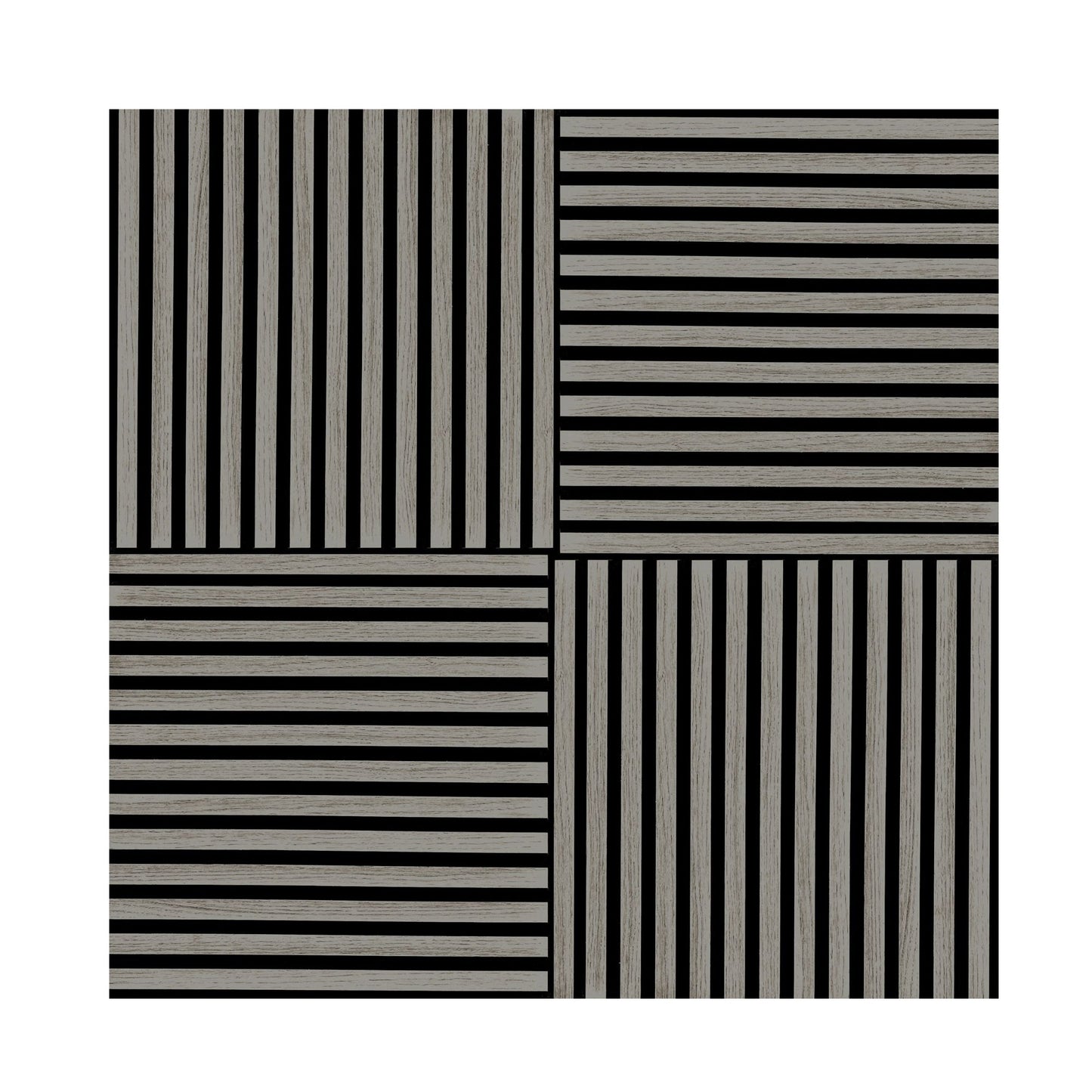 60 x 60cm Wood Finish Sound Absorbing Panels  4 Pack