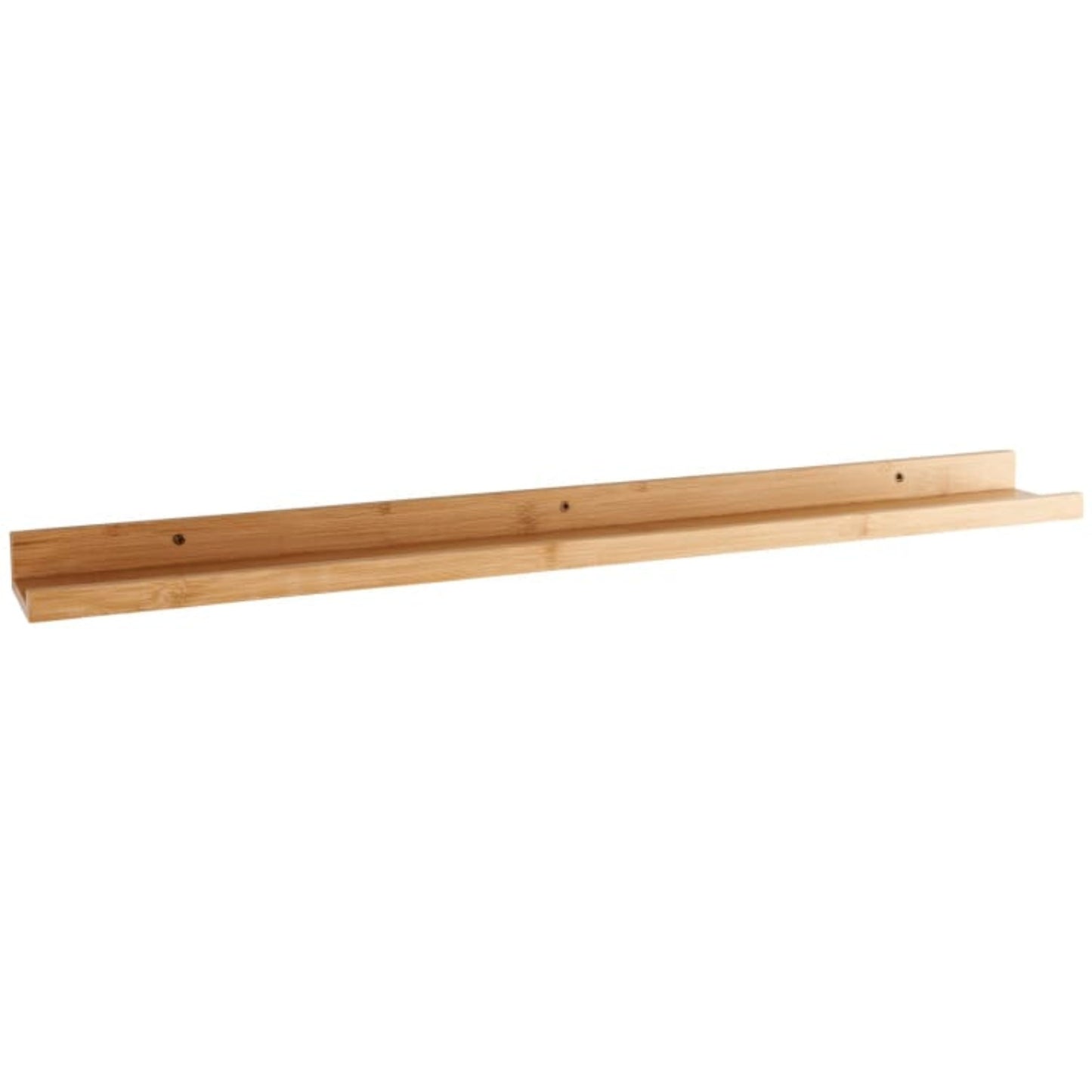 AAMEN Wall Mounted Bamboo Floating Shelf - 80cm