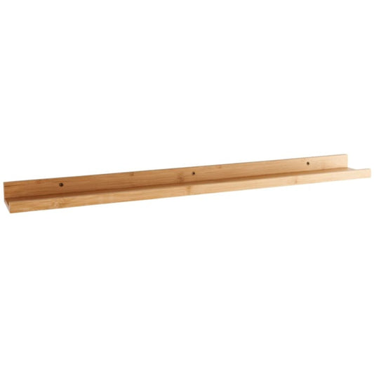 AAMEN Wall Mounted Bamboo Floating Shelf - 80cm