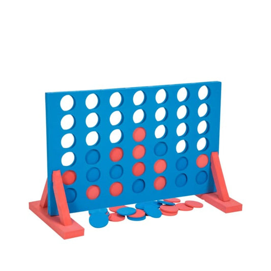 Giant 4 in a Row Game, Lawn Garden Toy with Stand