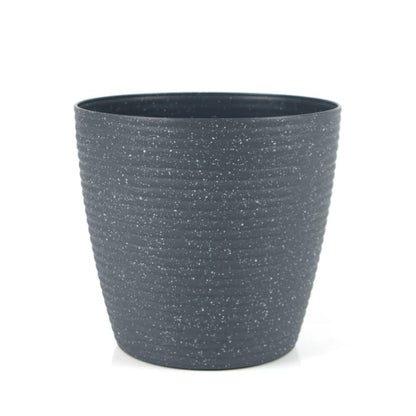 Thread Plastic Planter, Indoor Outdoor Speckled Planter