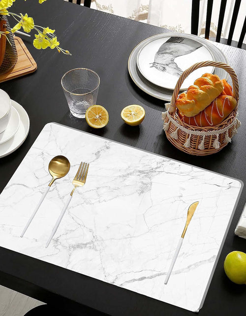 Load image into Gallery viewer, AAMEN 8-Piece Heat Resistant Cork Table Mats – Marble Placemats &amp; Coasters Set
