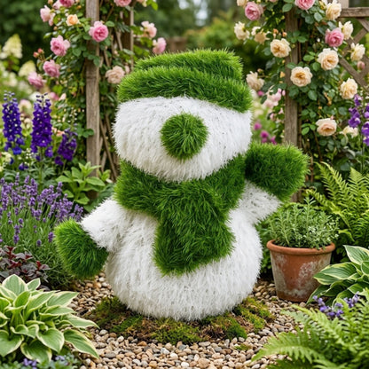 Artificial Grass Snowman Lawn & Patio Decor