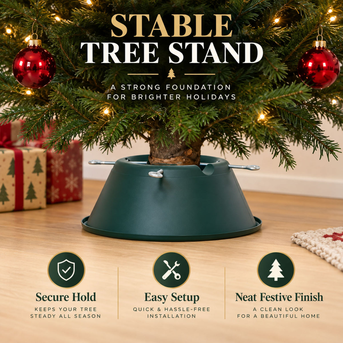 Heavy Duty Christmas Tree Stand - Up to 6ft