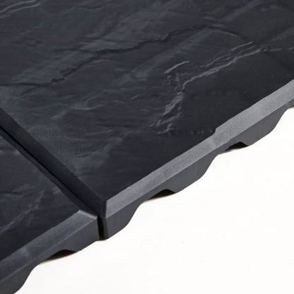 Black Stomp Easy Instant Paving Tiles, 4 Pack Garden Stepping Stones