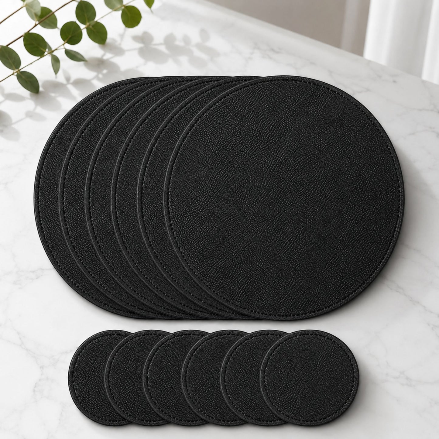 Round Placemats and Coasters Set of 8