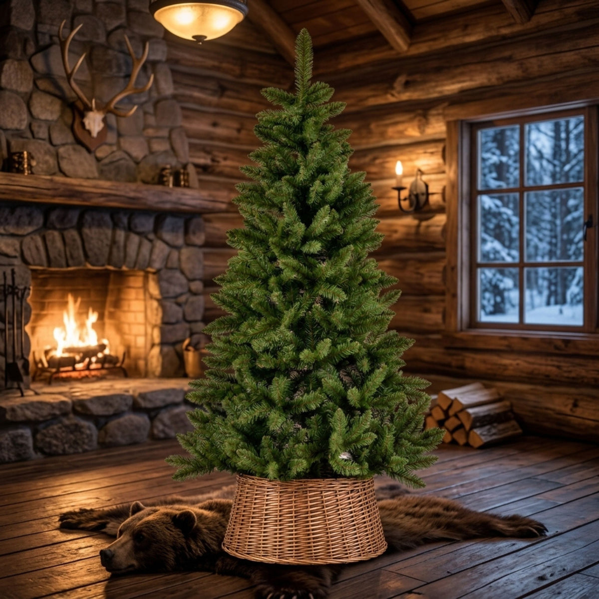 Artificial Christmas Tree with Stand & 529 Branch Tips - 6ft