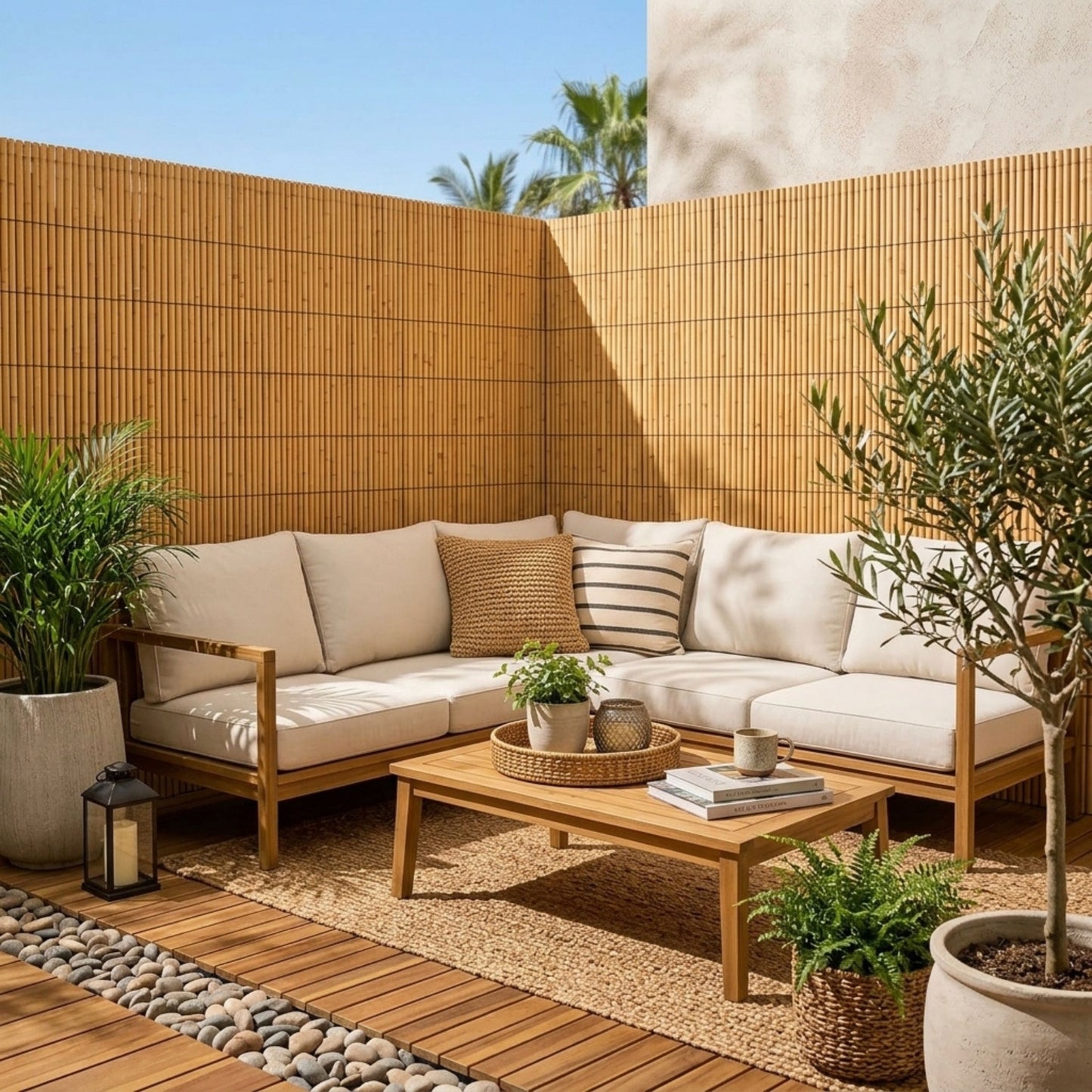Natural Bamboo Reed Fence Screening Roll