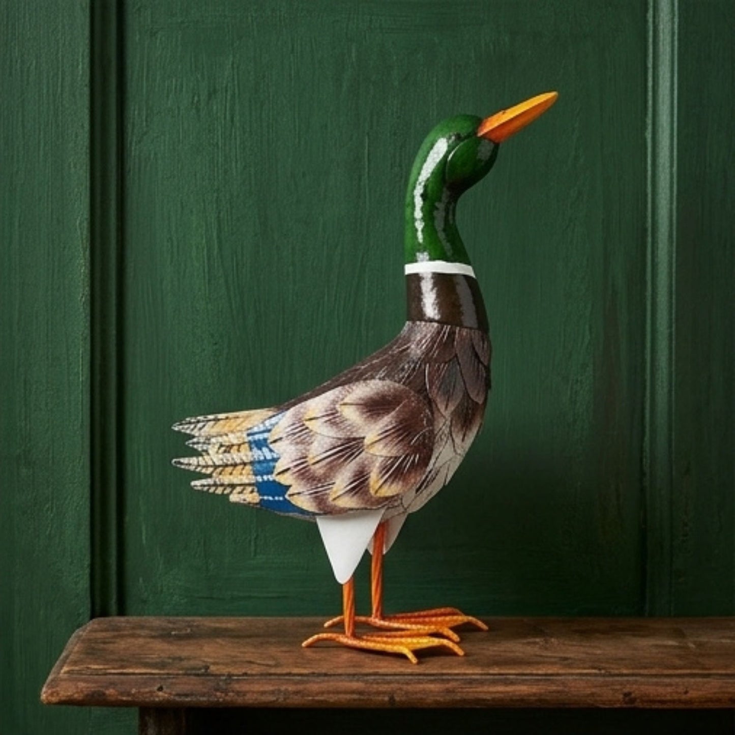 Decorative Metal Ornamental Duck Garden Ornament Outdoor Animal Sculpture
