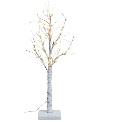90cm LED White Birch Tree with 36 Lights