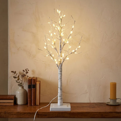 90cm LED White Birch Tree with 36 Lights